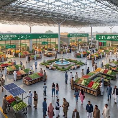 Modern Fruit & Vegetable Market for Traders in Liaqat Pur
