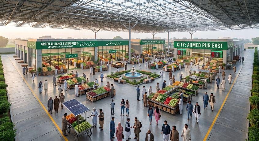 Modern Fruit & Vegetable Market for Traders in Liaqat Pur